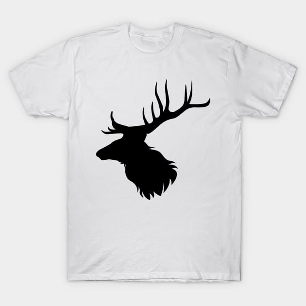 Elk Head T-Shirt by Irkhamsterstock